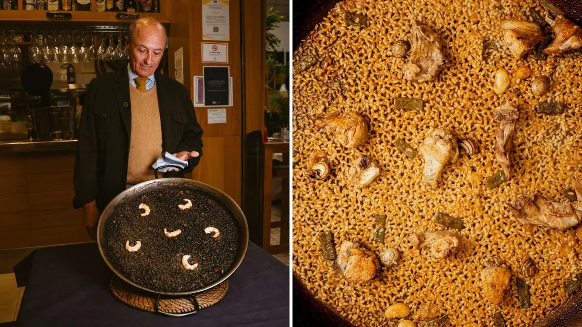 La segunda mejor paella del mundo se hace en Sevilla y se puede probar en el restaurante de un lujoso hotel y también en un puesto de mercado
