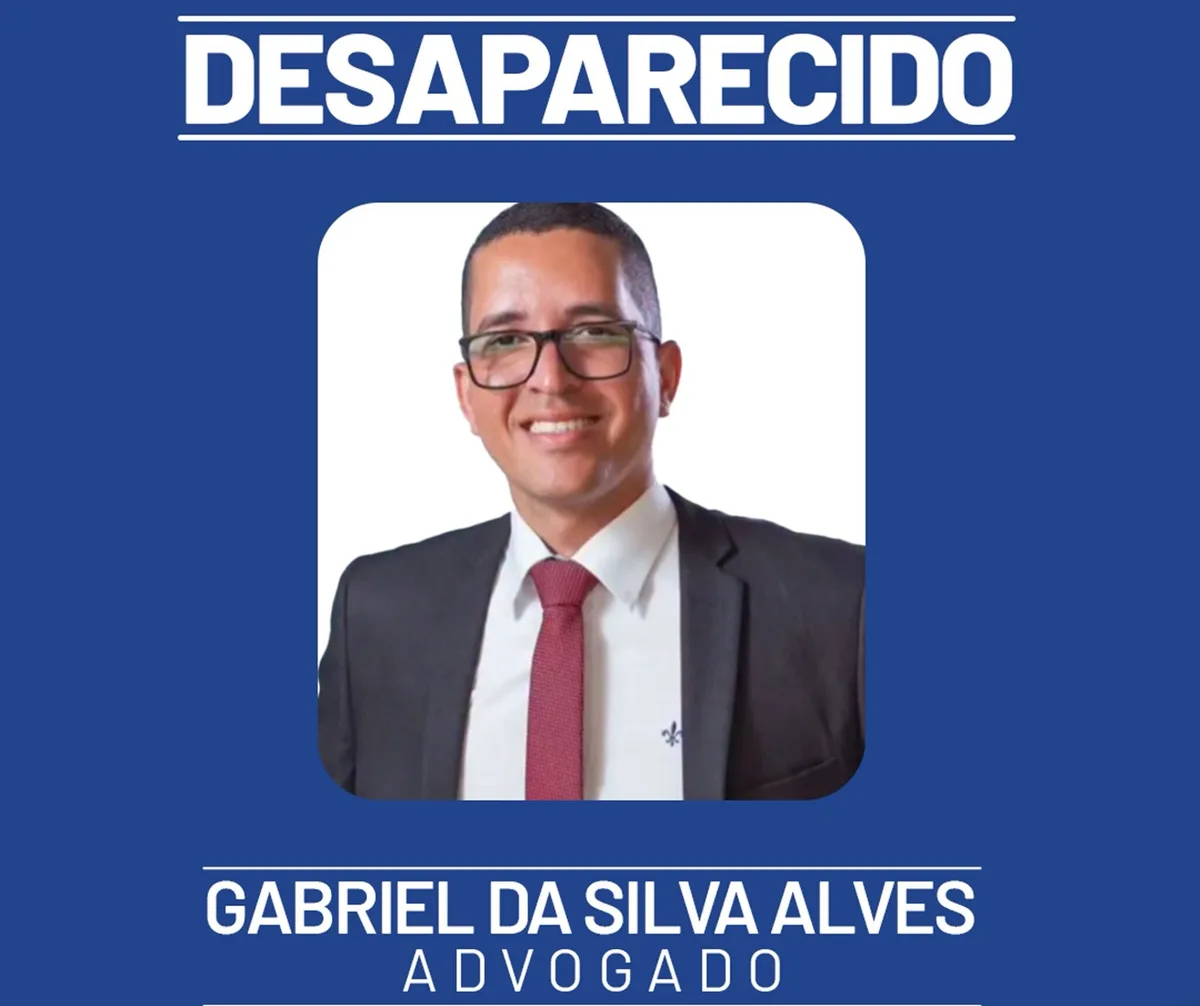Advogado de 31 anos desaparece após sair de estabelecimento no interior da Bahia