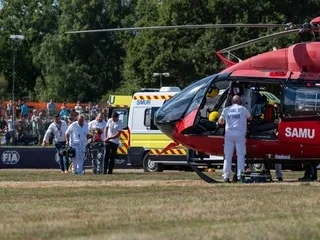 Le rallycross de Lohéac interrompu pendant une heure après l’atterrissage d’un hélicoptère du Samu