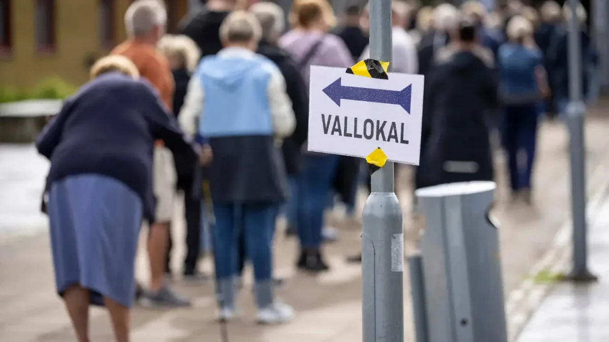 Sweden opposition holds slender lead in tight election, projection shows a