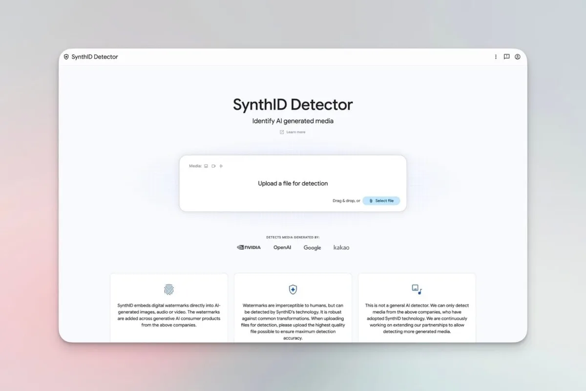 Détecter gratuitement du contenu IA : Google ouvre SynthID à tout le monde