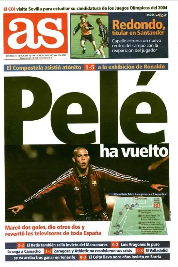 Shock en octubre en el fútbol español: “Pelé ha vuelto”