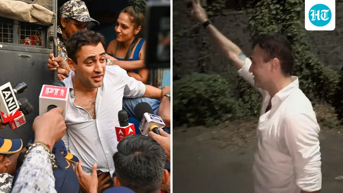 Imran Khan exclaims 'Jai Hind' as cops prevent him from leaving after detention, says he was driven around in police van for 2 hours. Watch