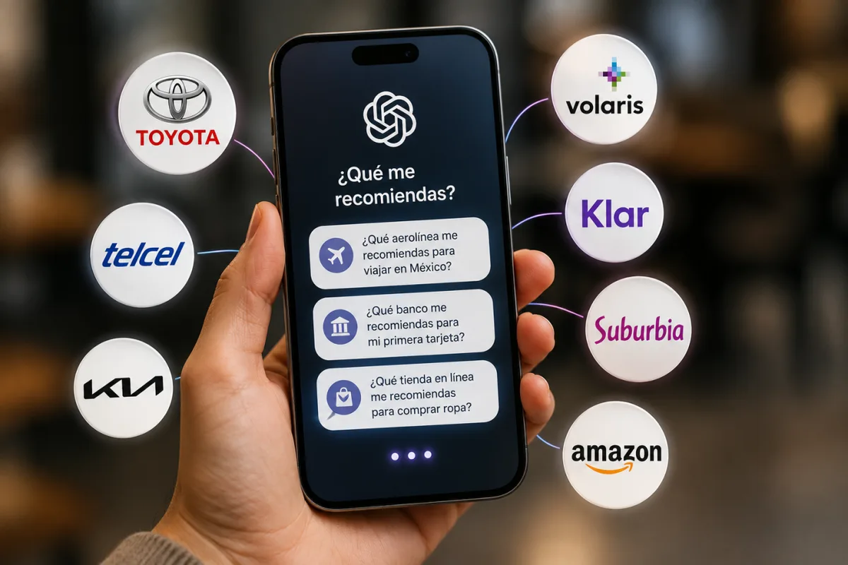 ChatGPT y Gemini ya deciden qué marcas ves: Toyota, Suburbia y Klar toman ventaja