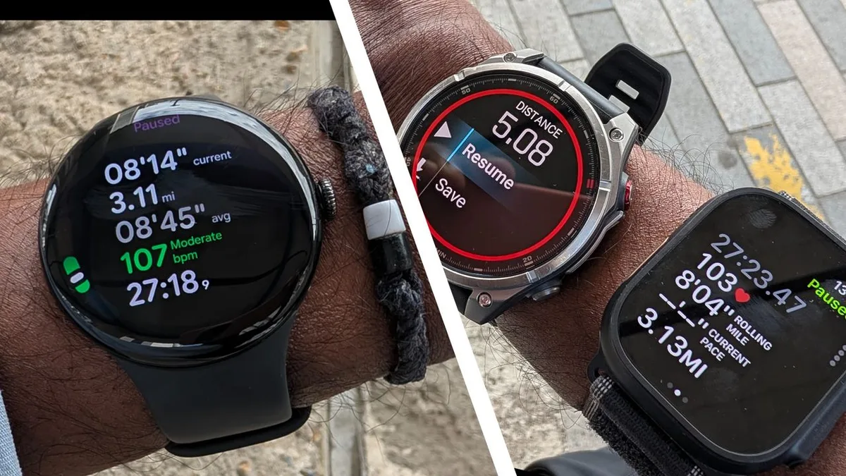 Google says the Pixel Watch 5 can beat Apple and Garmin for GPS accuracy — so I decided to test all three watches myself on the London Marathon course