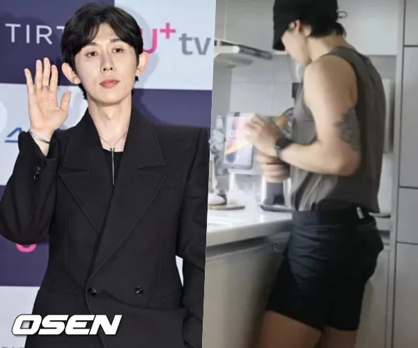 코드 쿤스트, '으른 섹시' 또 터졌다...탄탄 '벌크업' 뒤태 작렬