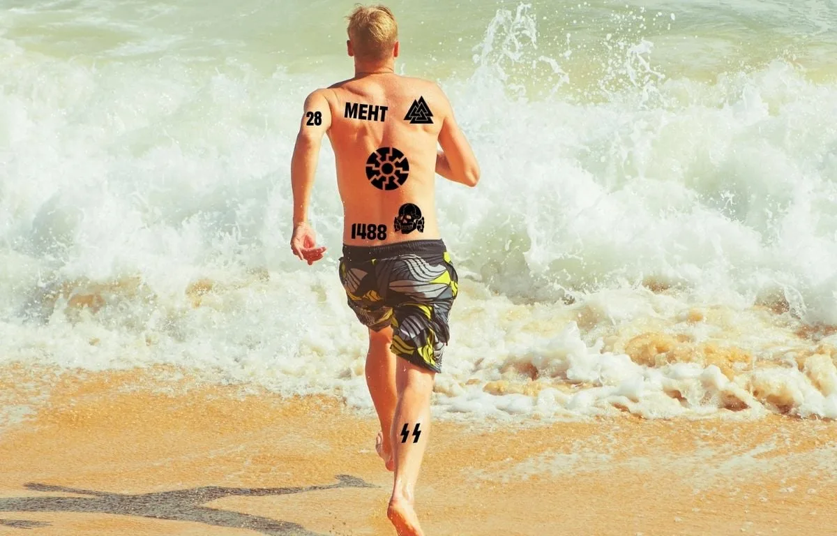 Néonazi, identitaire, intégriste… Comment savoir si votre voisin de plage est un facho (grâce à ses tatouages) ?