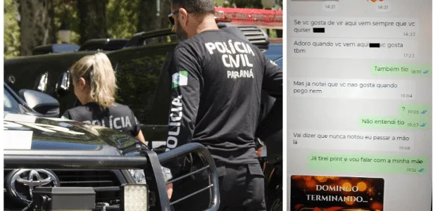 PR: Idoso é preso suspeito de enviar mensagens sexuais a vizinha de 12 anos