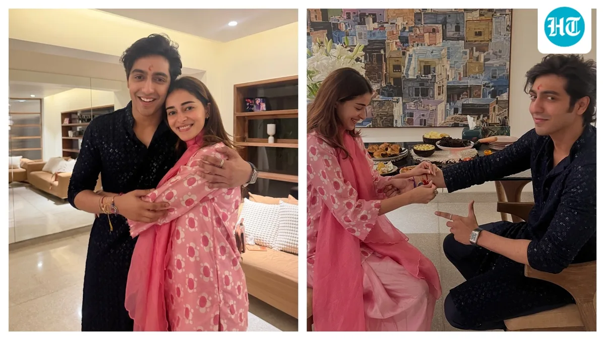 Ananya Panday celebrates Raksha Bandhan with cousin Ahaan Panday: ‘He takes raksha very seriously’