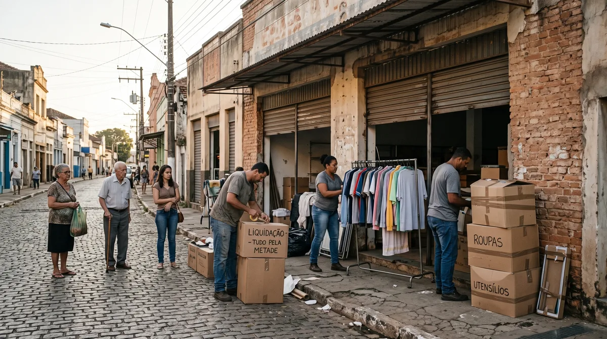 Grupo com 738 lojas entra em falência e funcionários voltam ao trabalho apenas para começar a liquidar os estoques