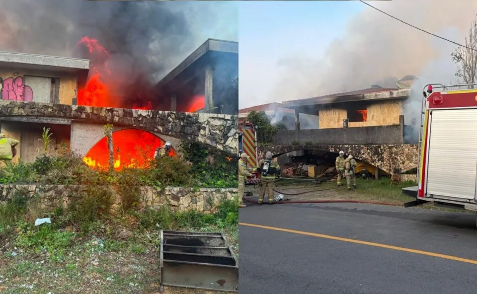 Vídeo! Casa pega fogo no Pilarzinho e suspeita é de incêndio criminoso: “Portão estava arrebentado”, diz proprietário
