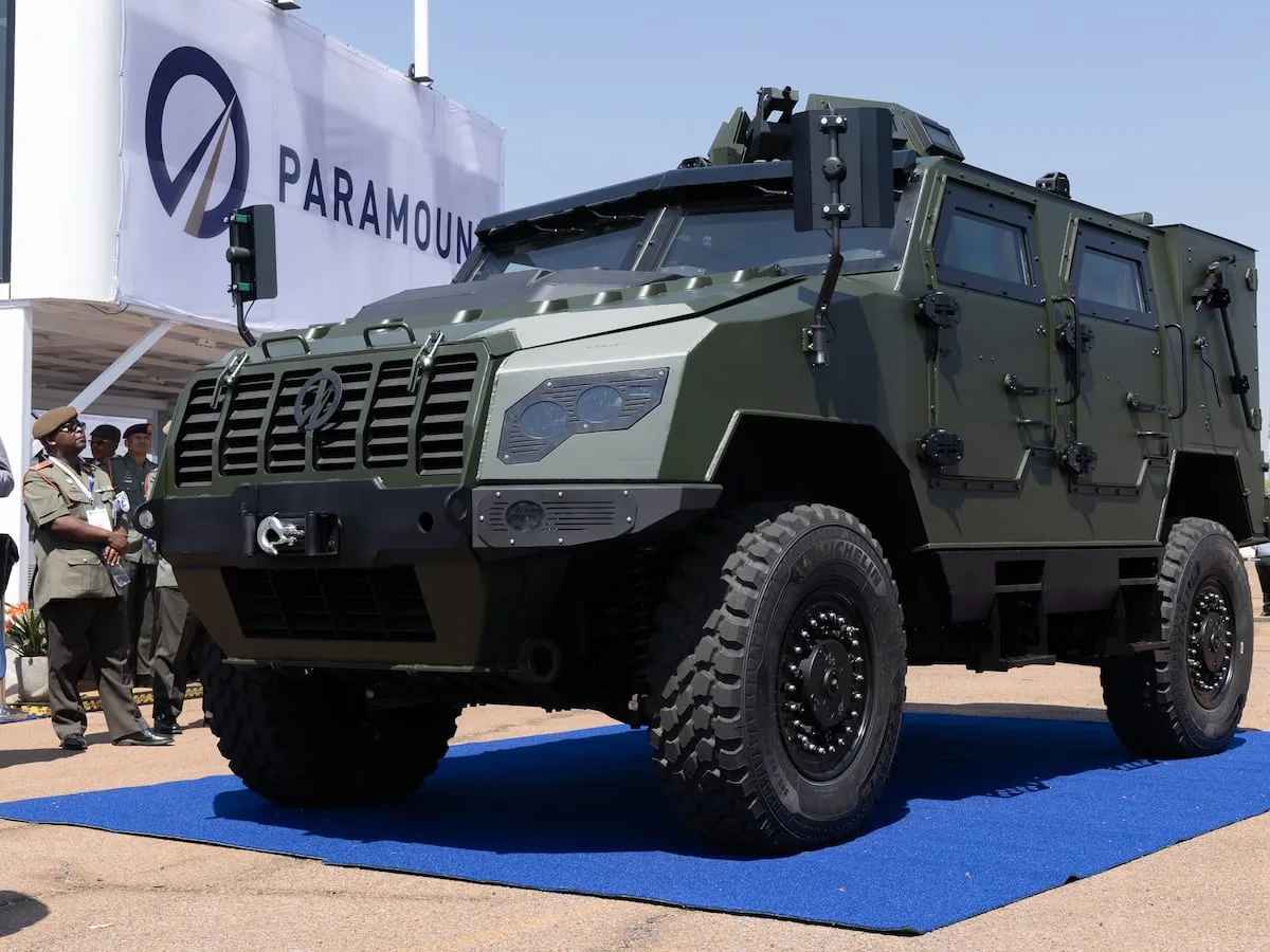 Paramount unveils agile Mbada 4x4 light armoured car