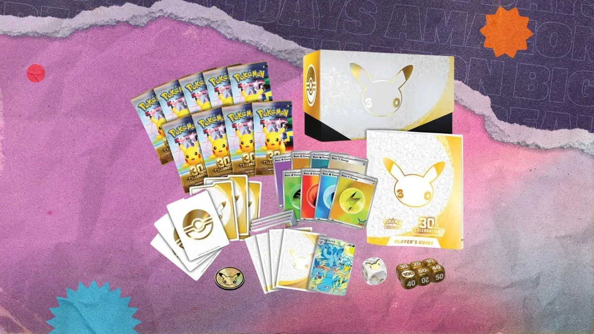 The Pokémon TCG 30th Celebration ETB is close to market price — shop for $159.99