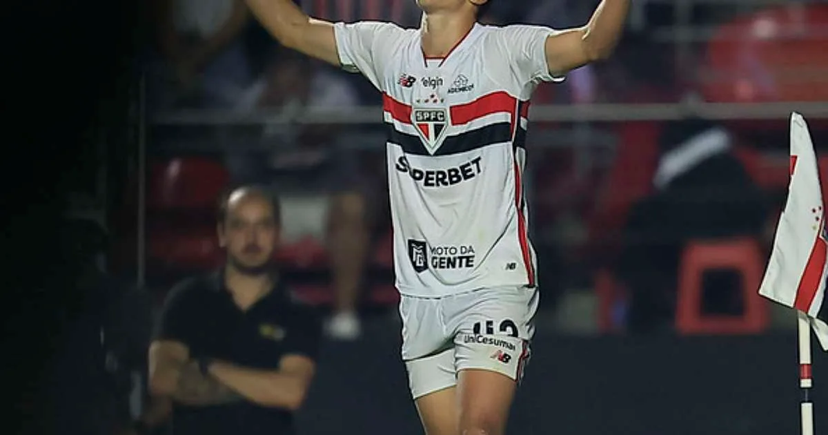 A declaração de Gustavo Santana após marcar seu primeiro gol pelo São Paulo