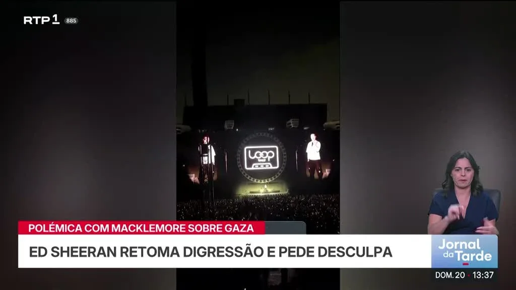 Causa palestiniana. Ed Sheeran pede desculpa após afastamento de Macklemore