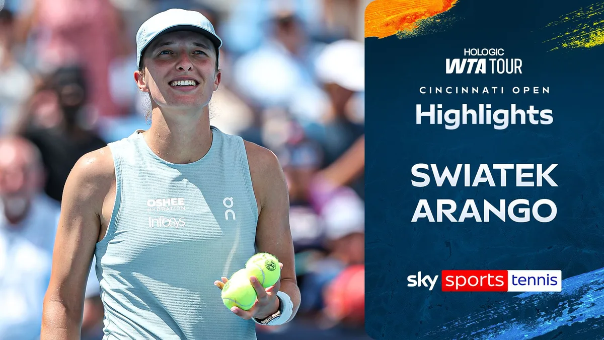 Swiatek eases past Arango with second-set bagel