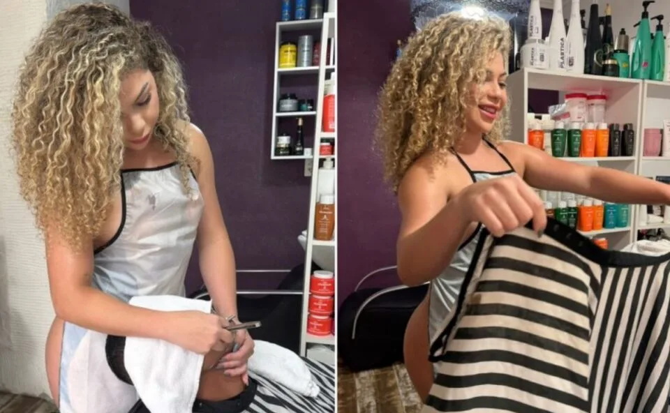 Esposa dá presente inusitado ao marido para “animar” casamento e atendimento em barbearia nudista viraliza