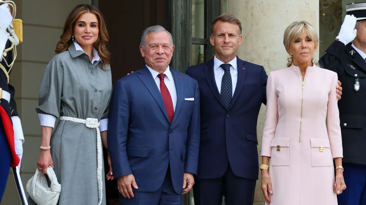 Abdalá y Rania de Jordania arrancan en París una gira relámpago: su 'maratón' de 3 países en 1 semana