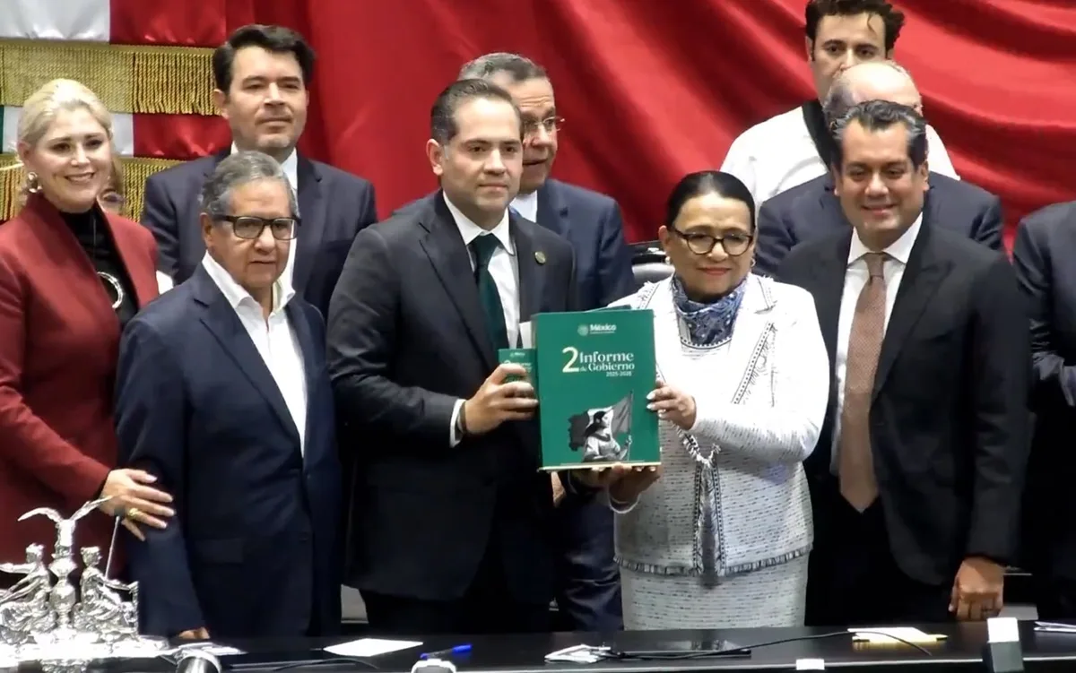 Rosa Icela Rodríguez entrega al Congreso el Segundo Informe de Gobierno de Claudia Sheinbaum