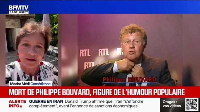 Mort de Philippe Bouvard: "C'était un esprit critique", se souvient la comédienne Macha Méril