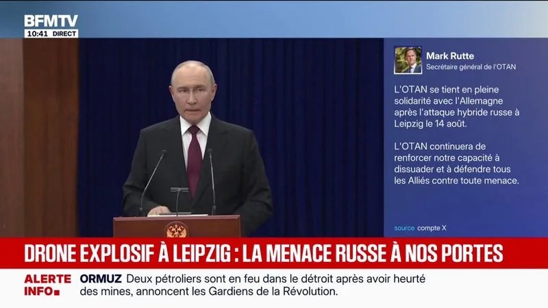 Guerre en Ukraine: Vladimir Poutine laisse planer un doute sur des menaces contre le Royaume-Uni
