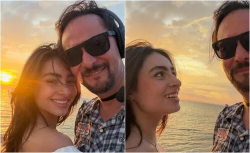 Rodrigo Cachero comparte fotos con una joven actriz y su hijo Santi confirma: "vivan los novios"
