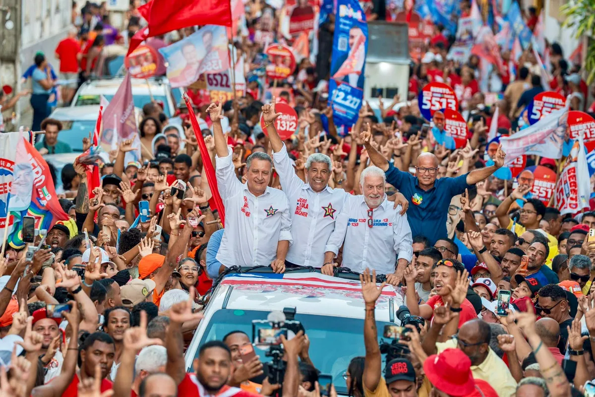 Em Ilhéus, Jerônimo aposta em vitória de Lula e aliados: “Na Bahia e no Brasil”