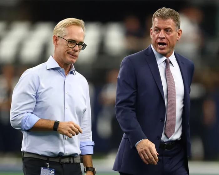 Troy Aikman addresses reported rift with Joe Buck and says he is leaving ESPN