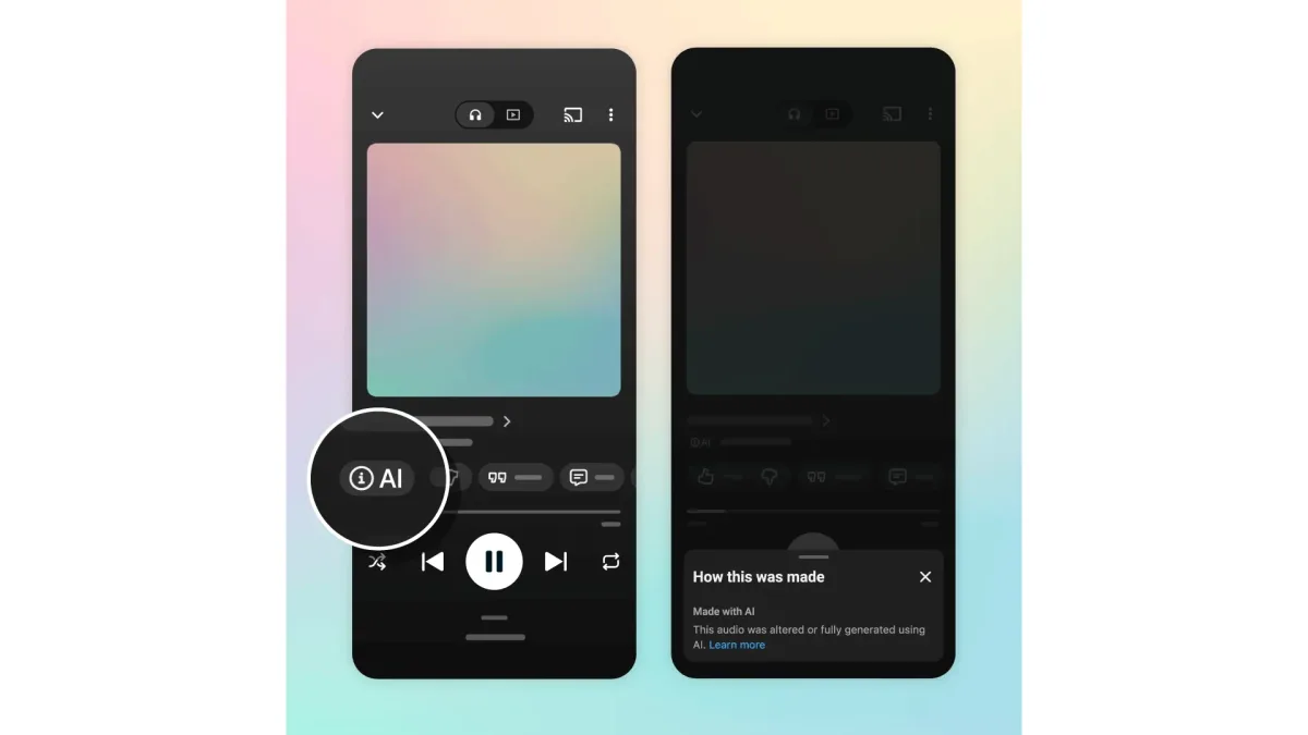 Cansou de música feita por IA? YouTube Music começa a rotular faixas sintéticas