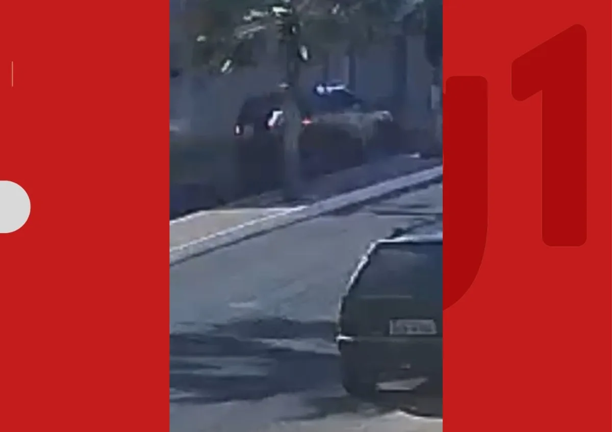 VÍDEO: Motociclista fica ferido após ser atingido por viatura da Polícia Civil que trafegava na contramão na Bahia