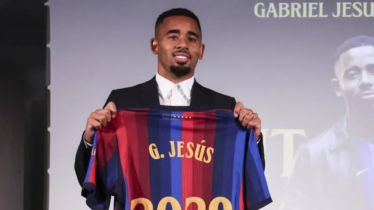 Gabriel Jesus em chegada ao Barcelona: ‘Isso não me incomoda, não me ofende’