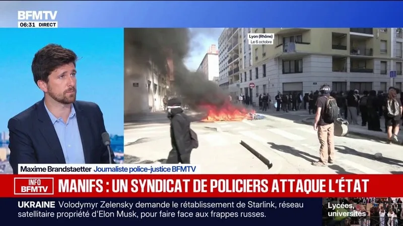 INFO BFMTV - Mouvement lycéen: le syndicat de police Alliance dépose plainte contre l'État pour "mise en danger de la vie d'autrui"