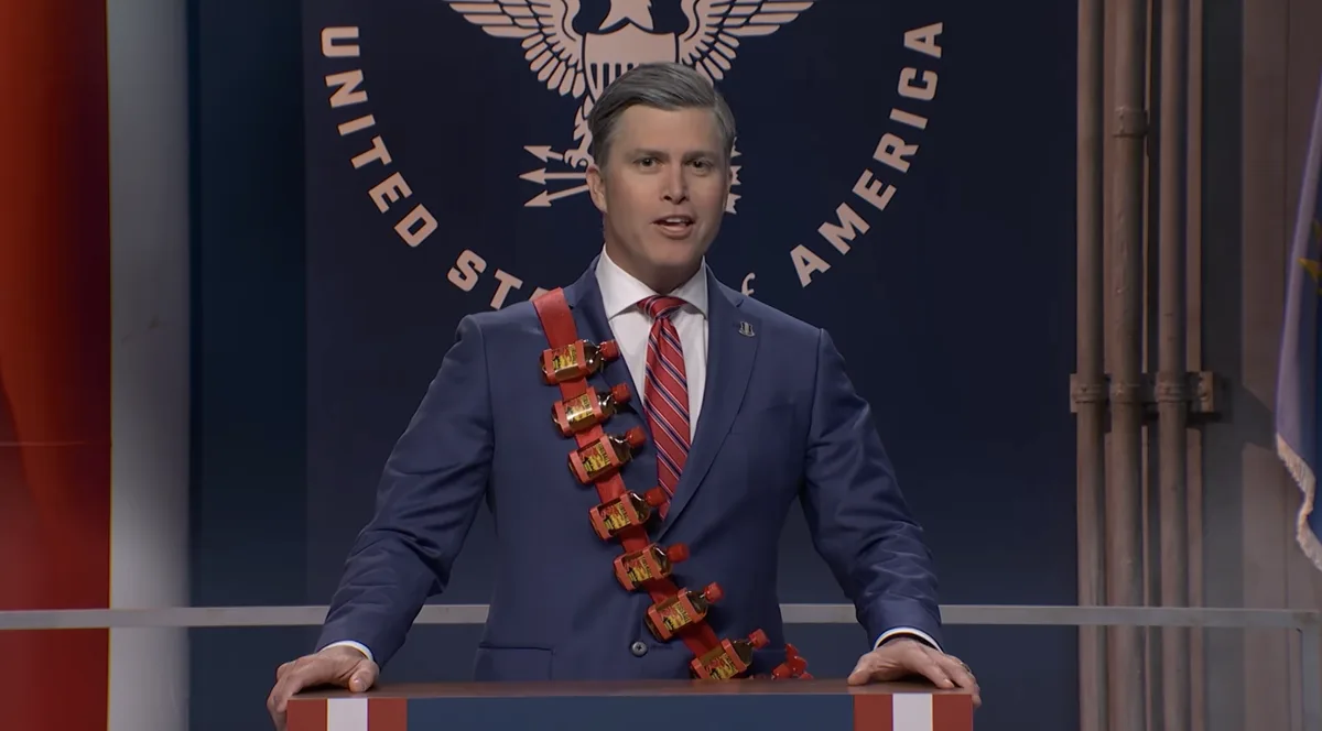 Pete Hegseth addresses the USS Lincoln in SNL Cold Open