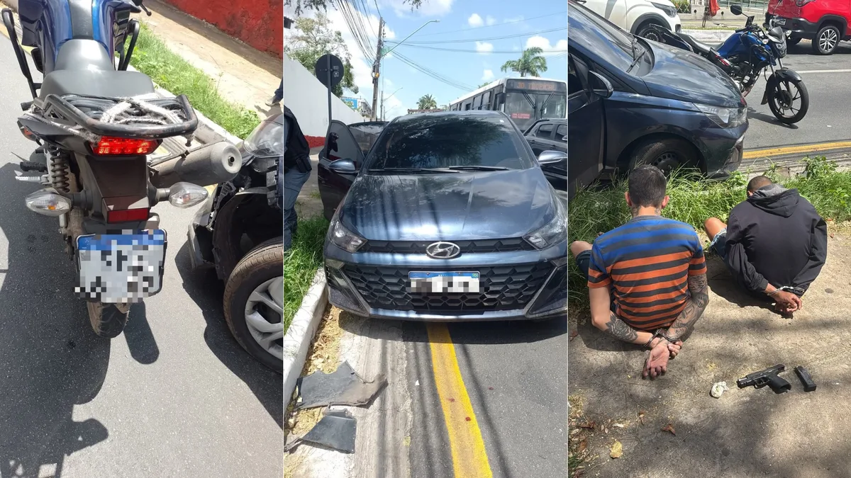 Dois homens são presos com arma e droga na Avenida Kennedy, em São Luís