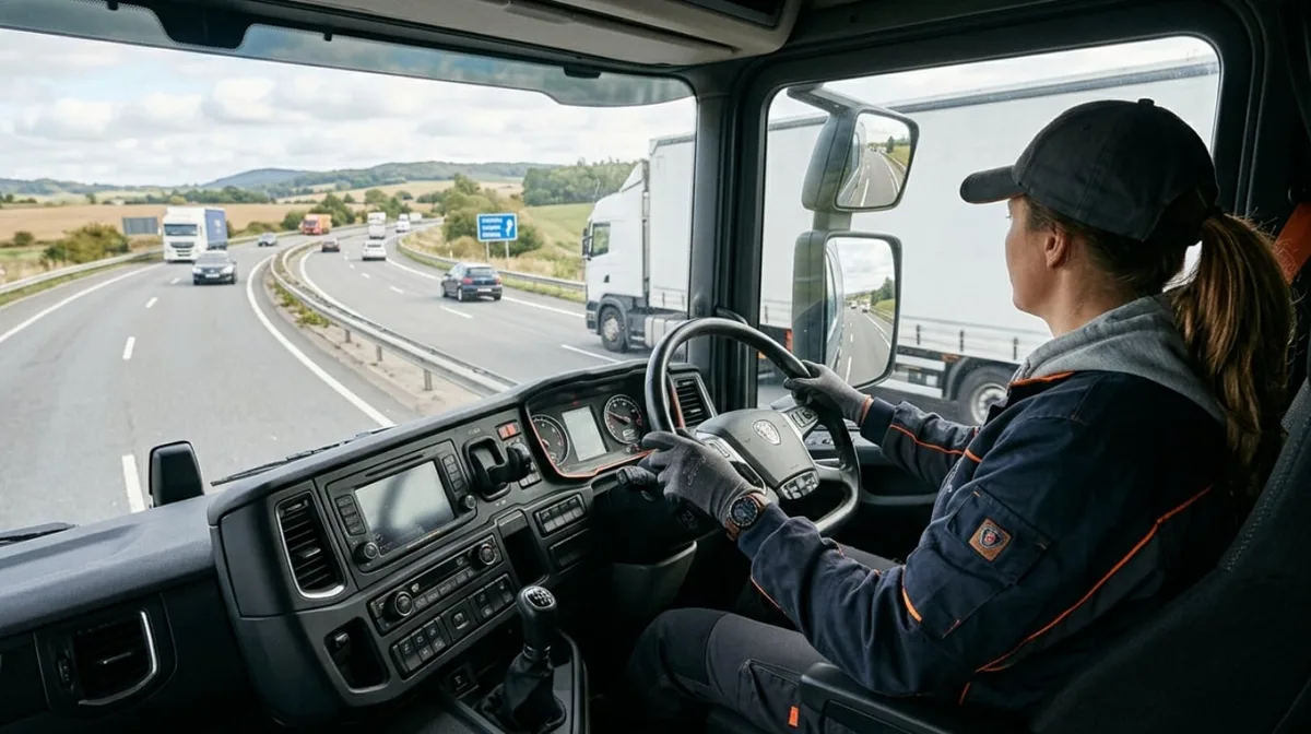 Sheila, camionera de 47 años: “Hago 150.000 kilómetros al año y jornadas de hasta 15 horas, con dos hijos es duro”