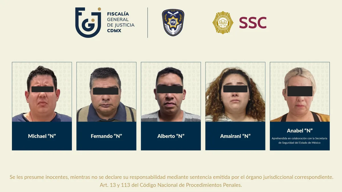 Vinculan a proceso a cinco personas por vaciar cuentas con fotos de rostros en la CDMX: dejaron afectaciones de casi 18 mdp