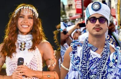 Anitta e Danilo Mesquita vão juntos ao teatro em meio a rumores de romance; veja vídeo