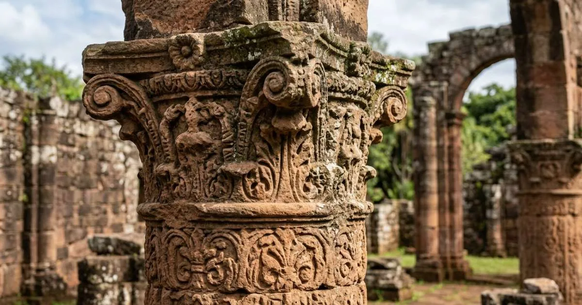 Ruínas de pedra erguidas em terras guaranis nos séculos XVII e XVIII: o sítio gaúcho que preserva os restos de uma missão jesuítica e integra um patrimônio mundial compartilhado pelo Brasil e pela Argentina