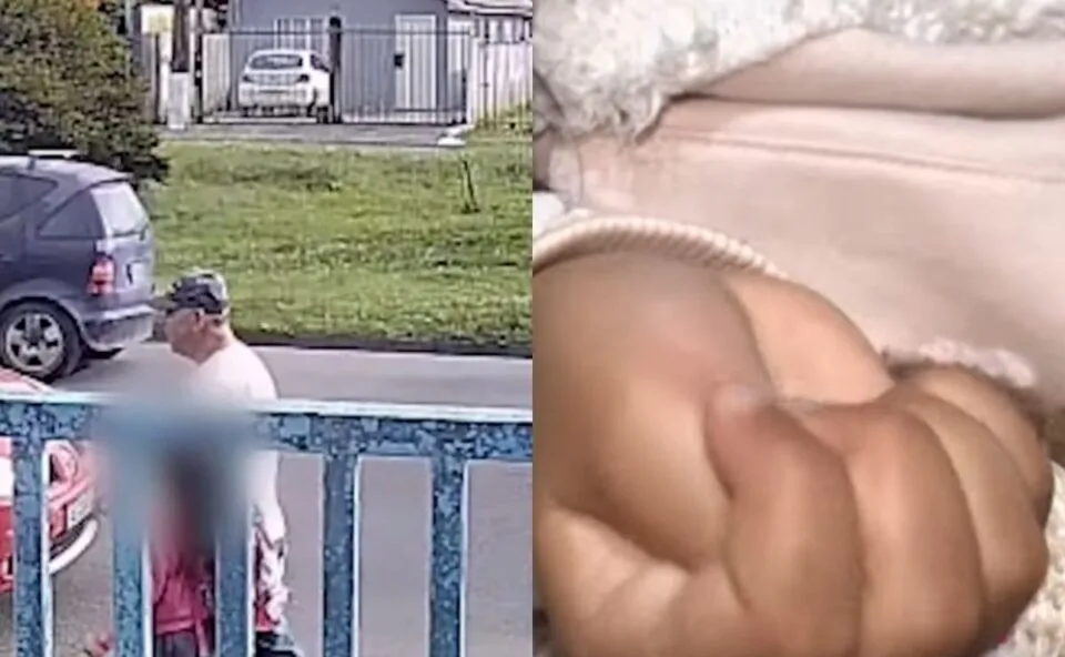 Vídeo! Menina de 9 anos faz sinal de socorro e primo ajuda a impedir abordagem de suspeito em Curitiba