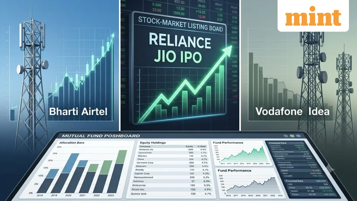 Bharti Airtel vs Vodafone Idea: Top 5 mutual funds by exposure — could Reliance Jio's listing reshuffle portfolios?