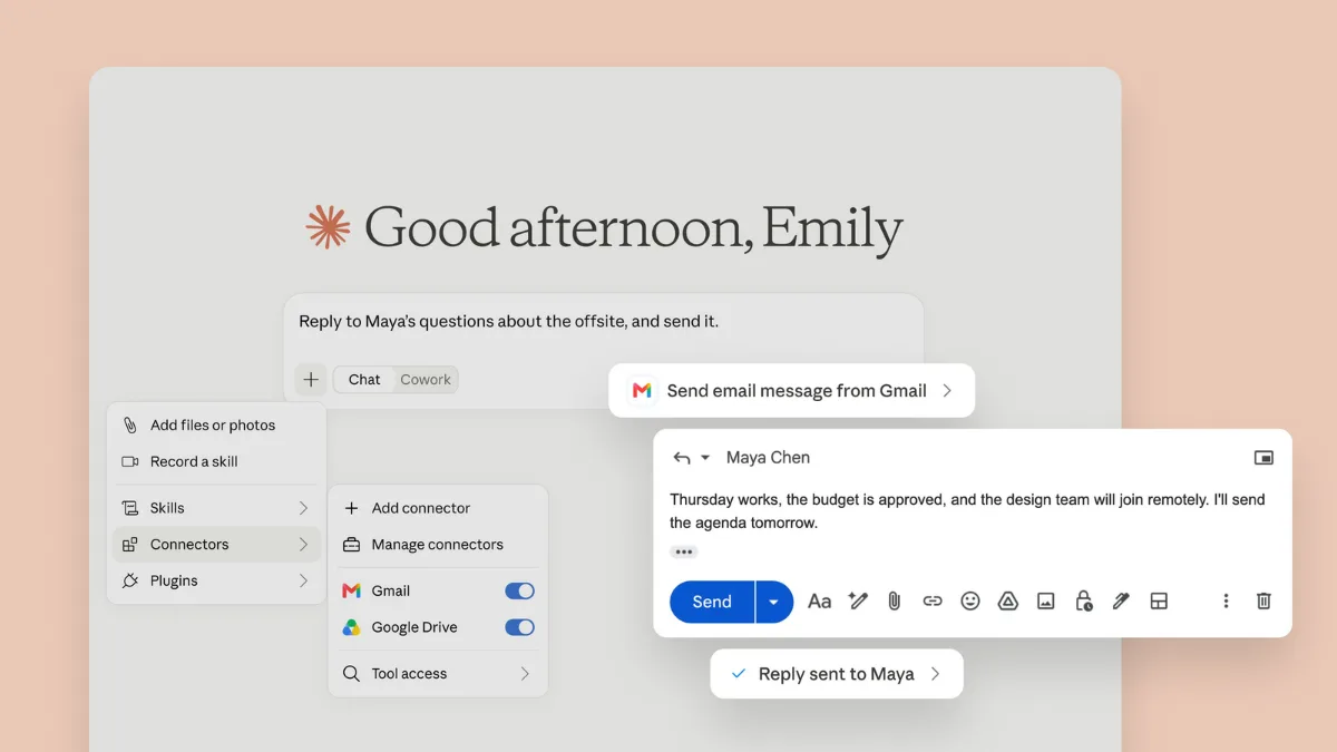 Claude Can Now Take Greater Control Over Gmail, Google Drive With Updated Google Workspace Connectors