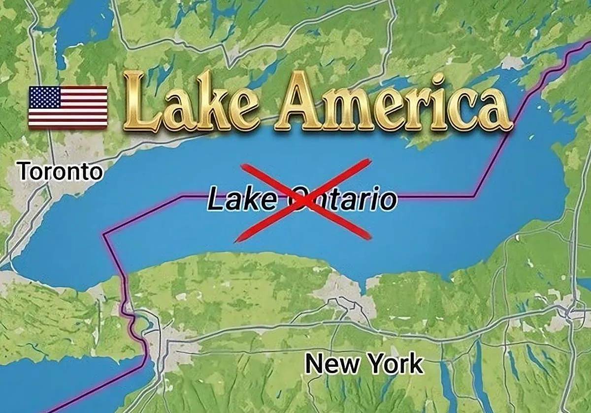Trump cumple su amenaza y cambia el nombre del Lago Ontario por el de 'Lago América'