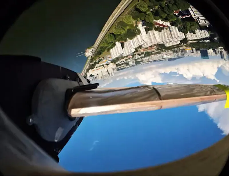 It's a bird, it's a plane...well, more of a spinning parachute, but really it's a droppable robot boat
