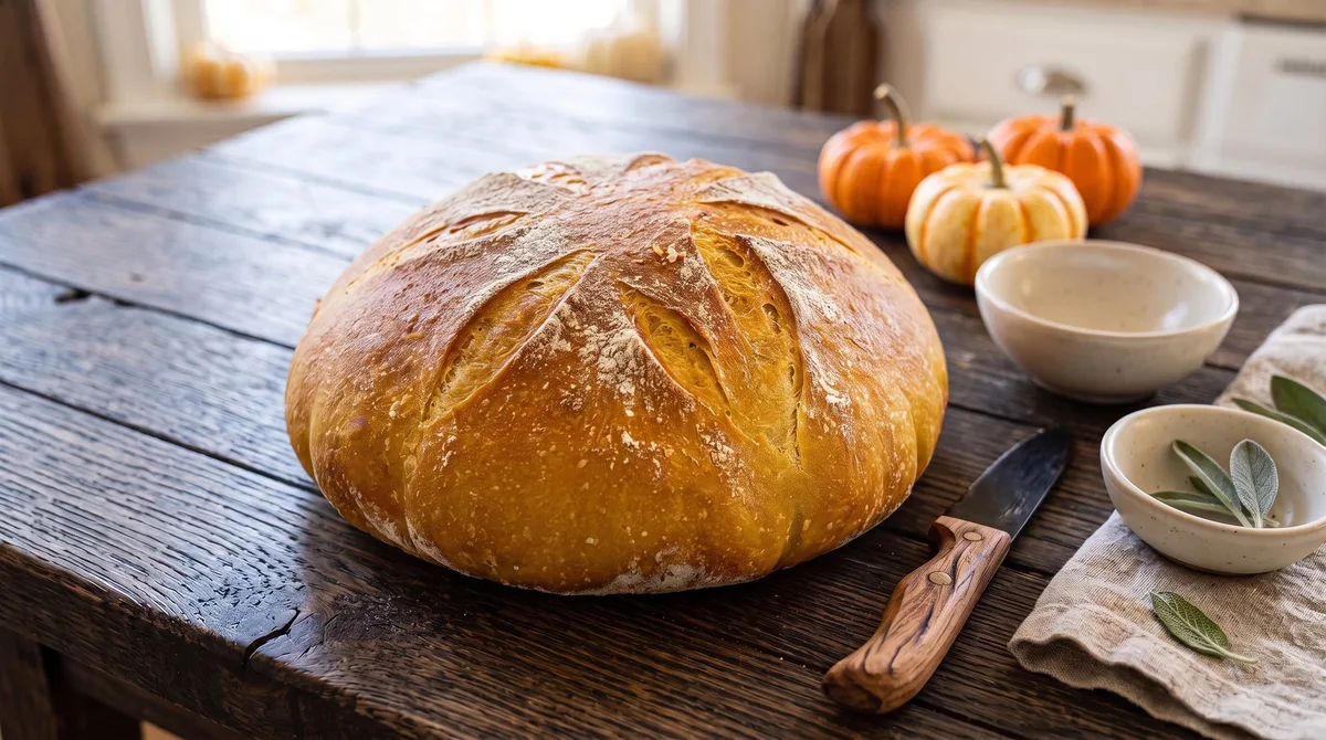 Pan rústico de calabaza: una preparación otoñal para disfrutar de una variedad diferente con el toque crujiente de siempre