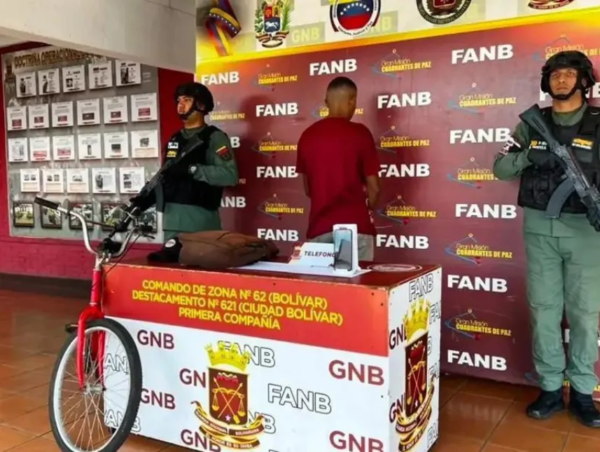 GNB captura a alias “El Pavito” por robo de teléfono en Vista Hermosa