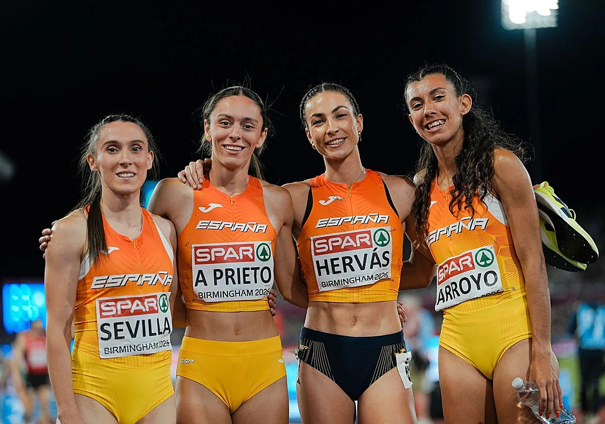 La ciudadrealeña Paula Sevilla roza el podio europeo con España en el 4x400