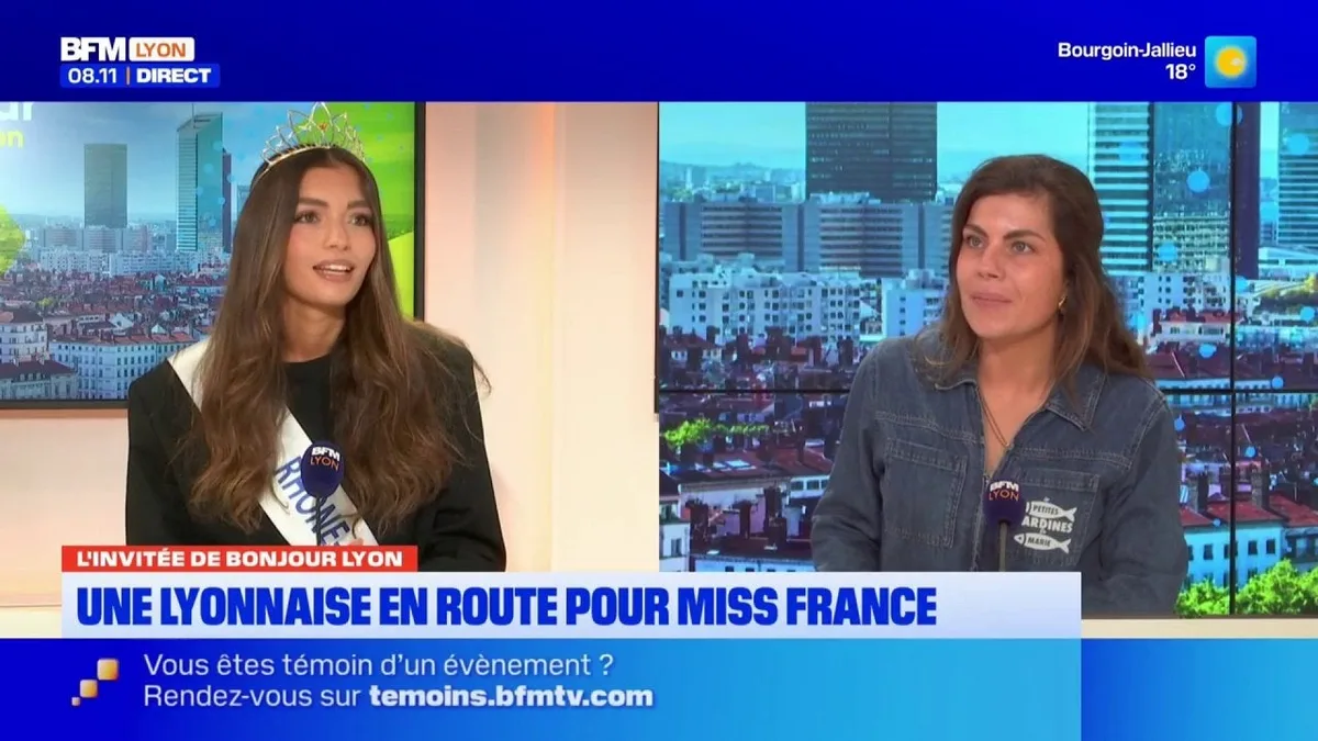 La nouvelle miss Rhône Alpes 2026, Julia Grid-Costantino est l'invité de Bonjour Lyon