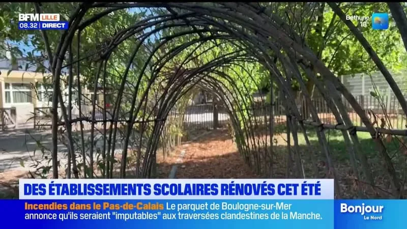 La période estivale est l'occasion de rénovation dans les établissements scolaires.