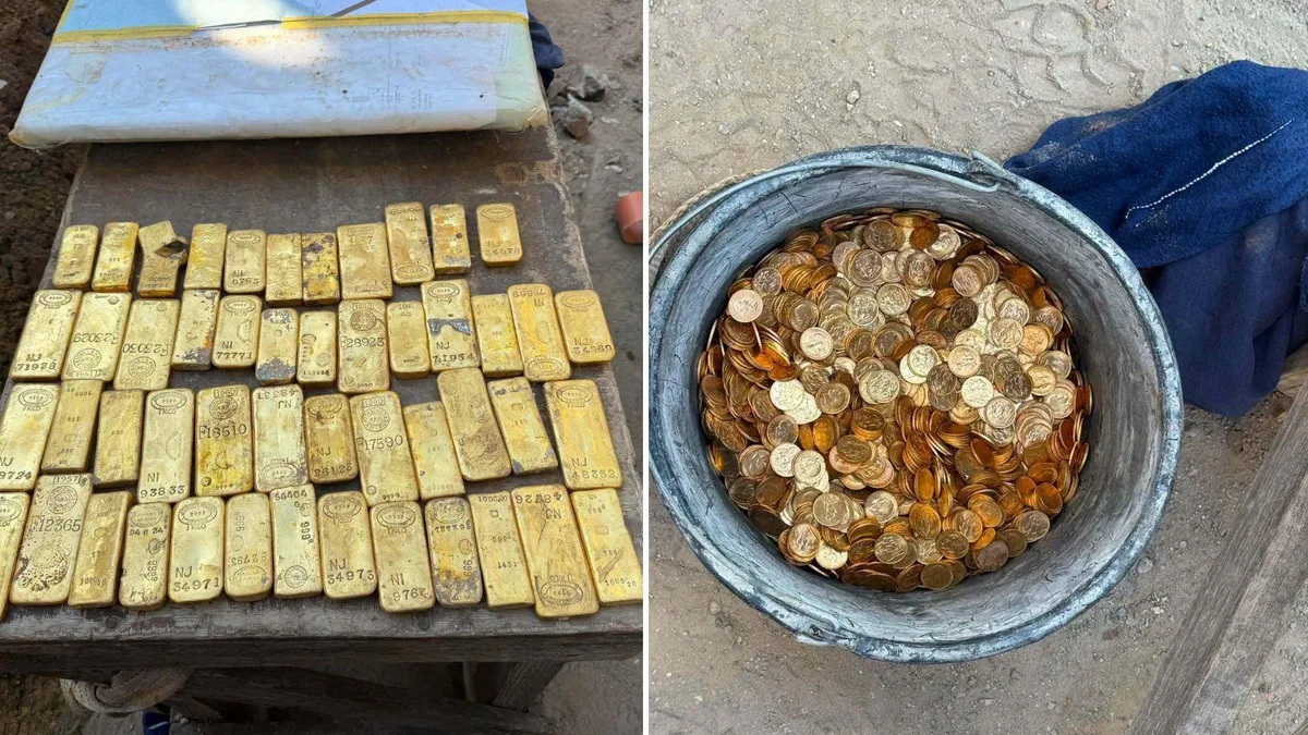 Os pedreiros que encontraram tesouro de R$ 54 milhões em moedas e barras de ouro em parede de casa na Bélgica