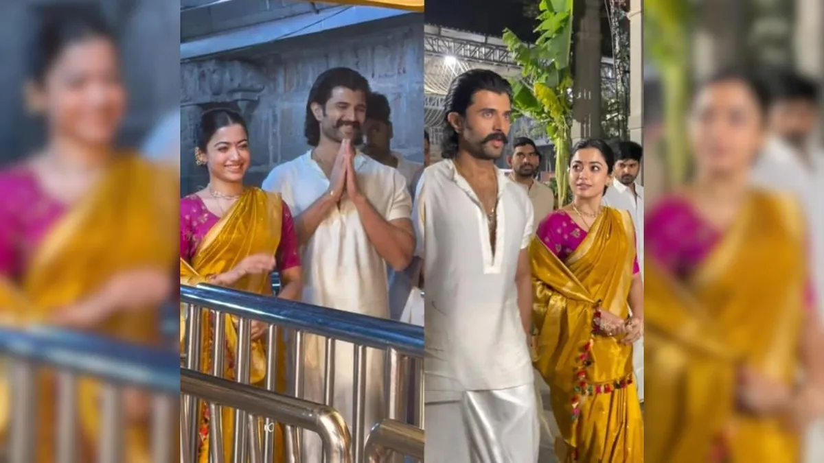 After Meeting Vijay, Rashmika Mandanna And Vijay Deverakonda Seek Blessings At Tirupati